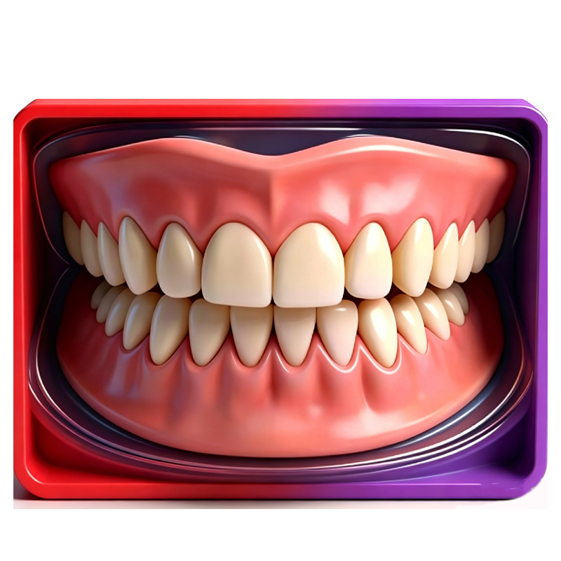 Teeth Whitening For Braces - Set di denti protesici regolabili per