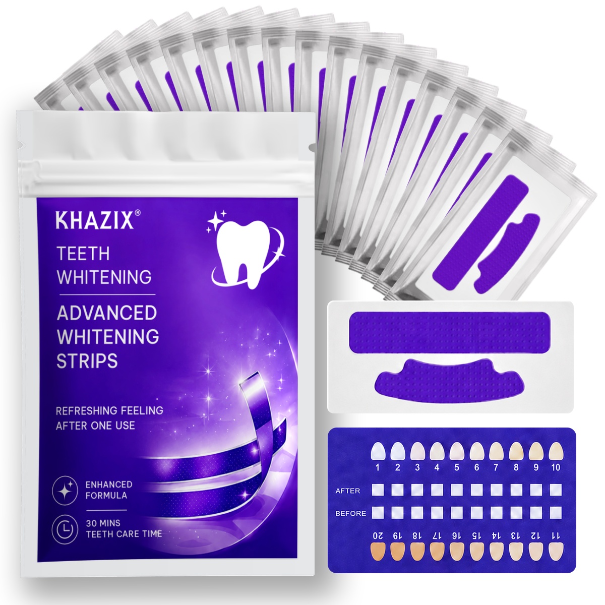 Teeth Whitening Strips Permanent - 1/7 Paia di Strisce Sbiancanti per