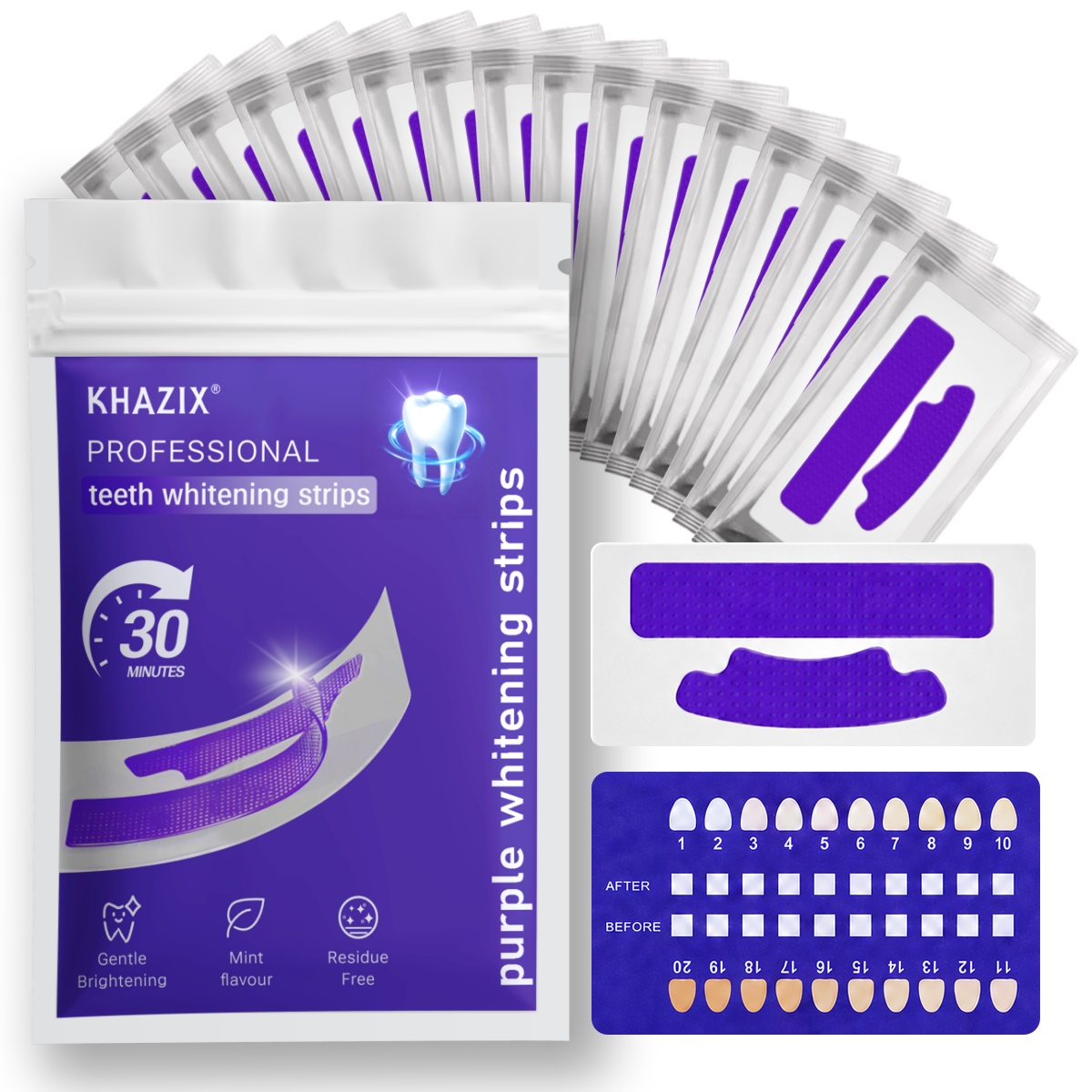 Teeth Whitening Strips Permanent - 7 Strisce Sbiancanti per Denti per