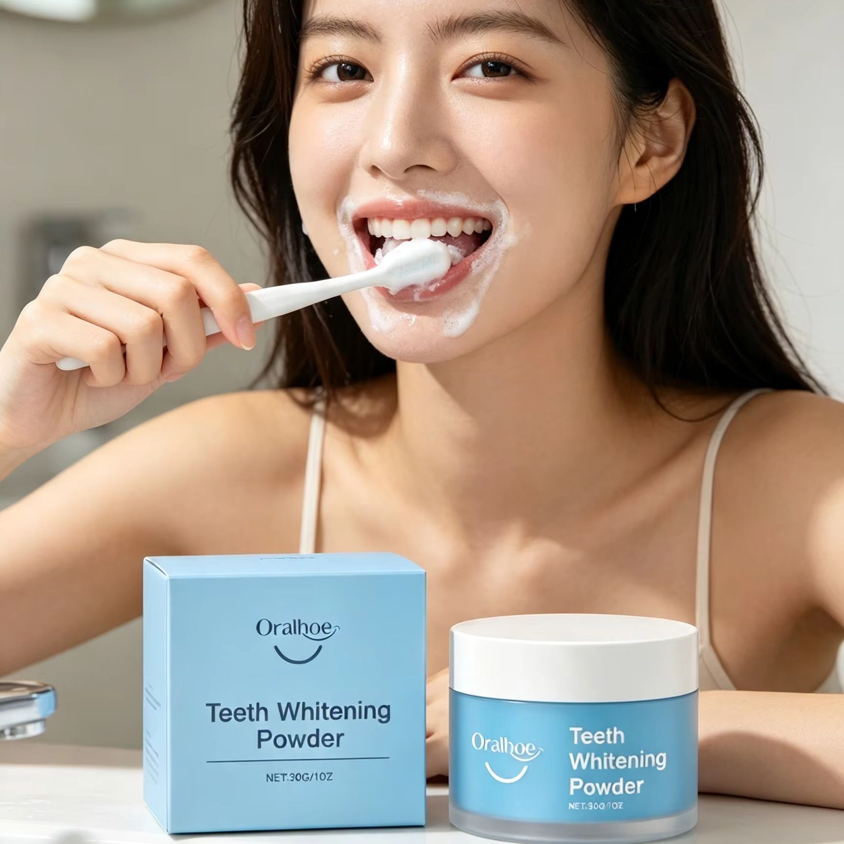 Teeth Whitening Levels - Polvere Dentale Oralhoe per Pulizia Profonda,