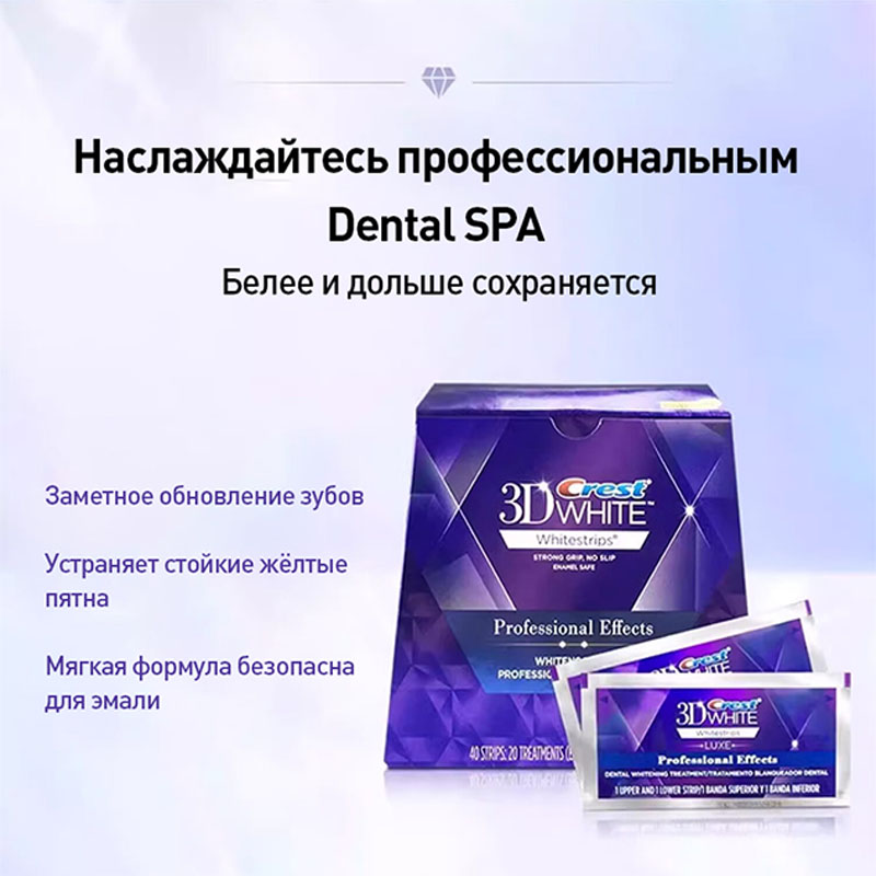 Teeth Whitening Crest - Patch Sbiancante 3D Crest, Patch Sbiancante