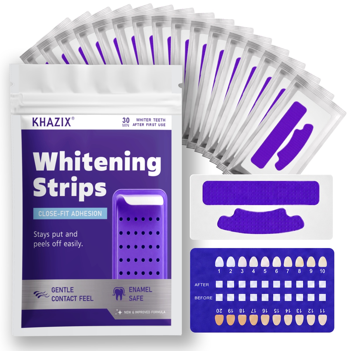 Teeth Whitening Strips Permanent - 7 Strisce Sbiancanti per Denti per
