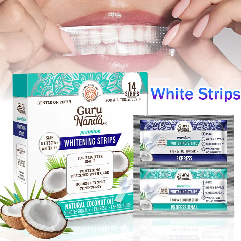 Teeth Whitening Strips Permanent - 1/2/3 Scatole di Strisce Sbiancanti all'Olio