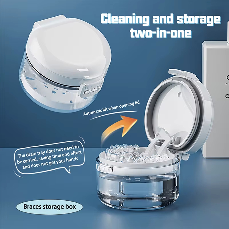 Teeth Whitening For Braces - Custodia per fermo ortodontico portatile Scatola