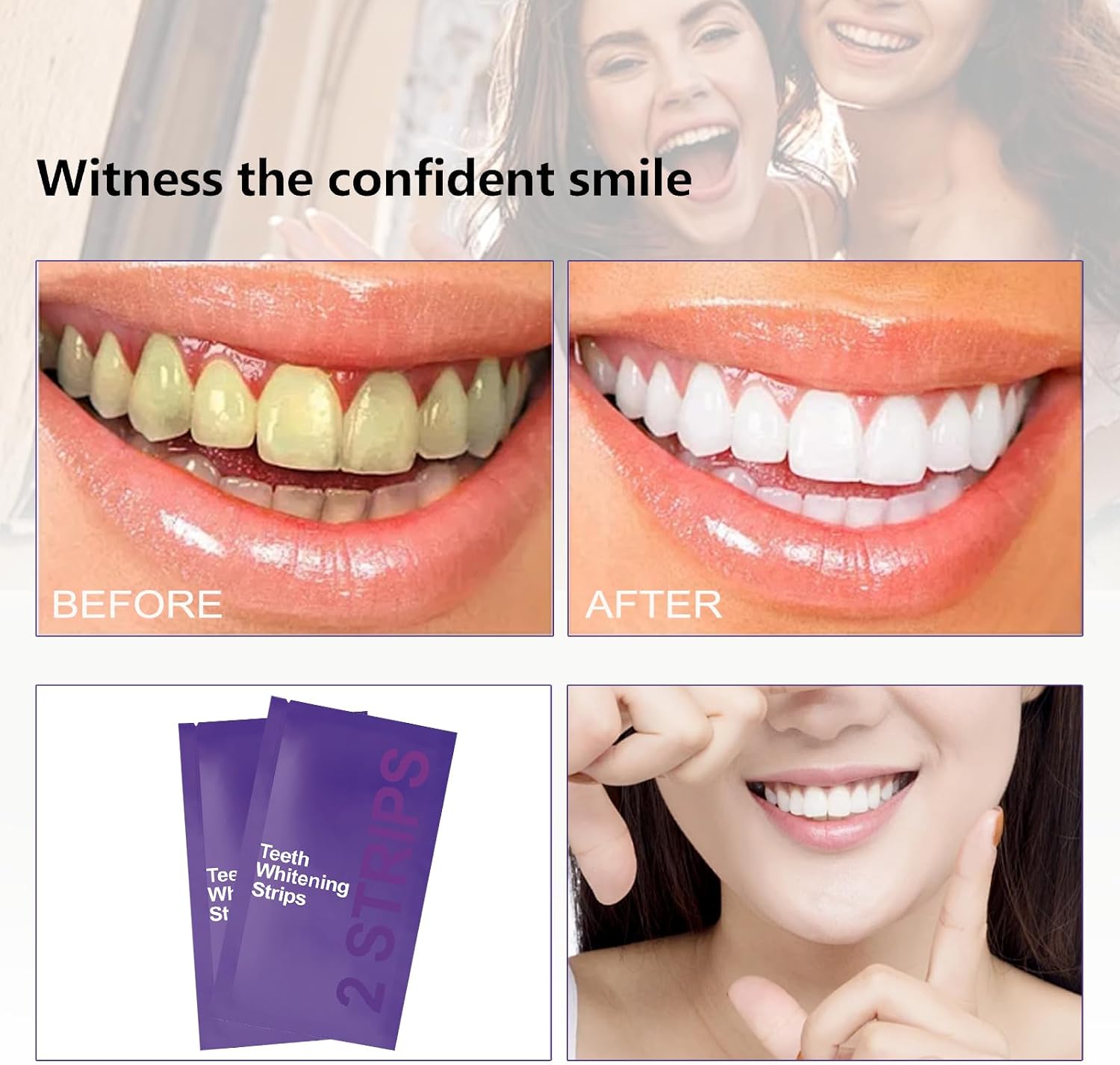 7 strisce sbiancanti viola pre - Teeth Whitening Kit At Home recensione e prezzo