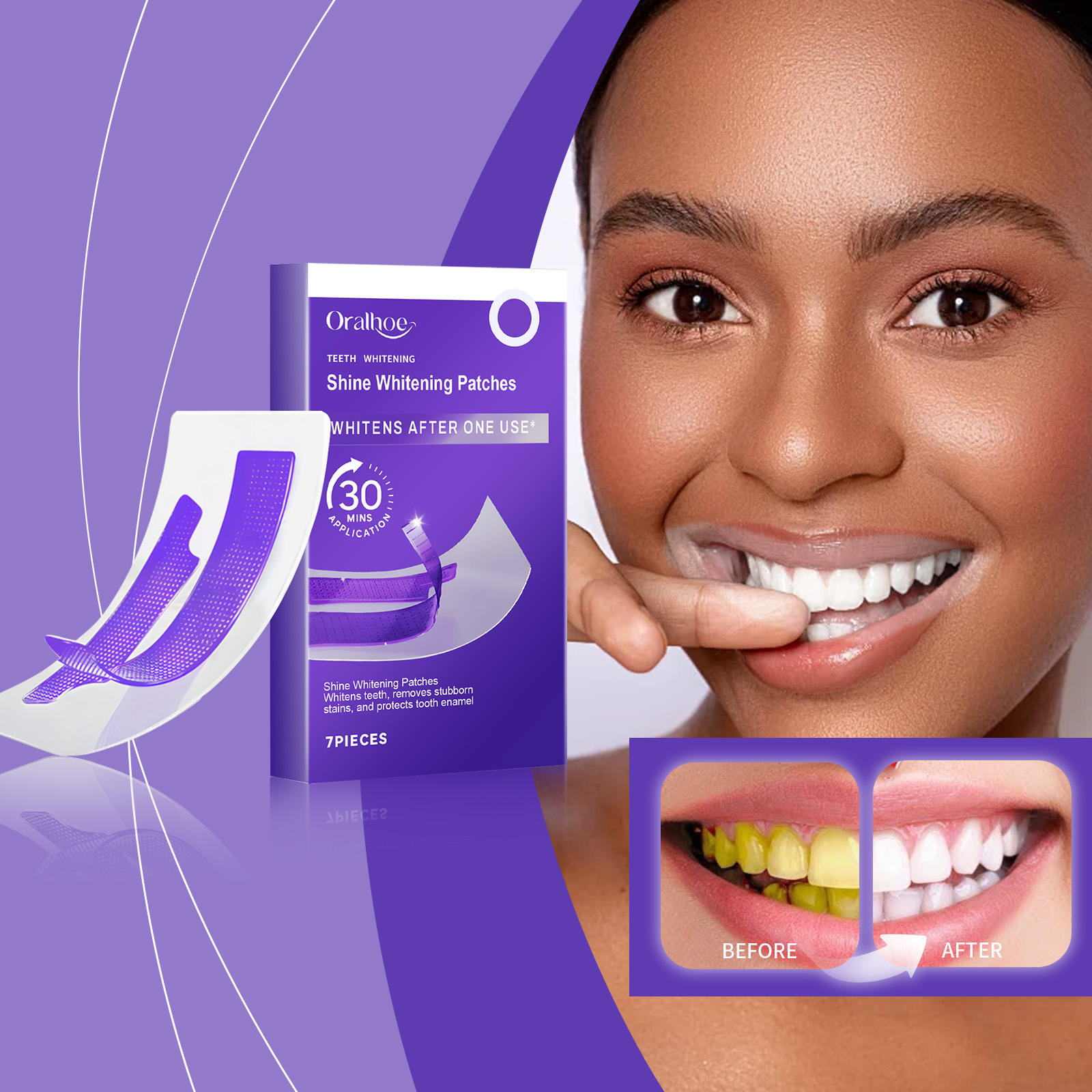 Strisce sbiancanti per denti v - Teeth Whitening Strips Permanent recensione e prezzo