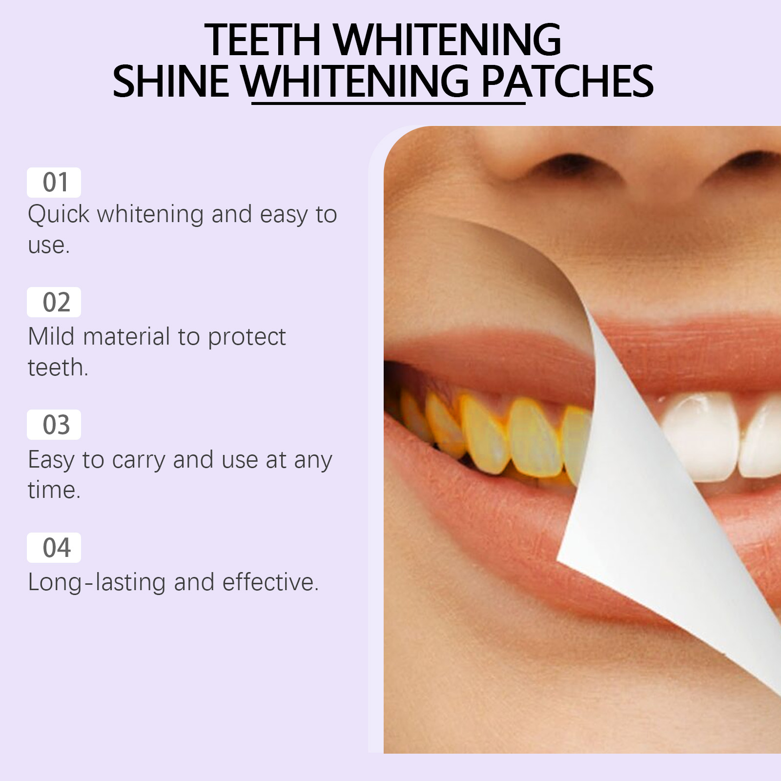 Strisce sbiancanti per denti v - Teeth Whitening Strips Permanent recensione e prezzo