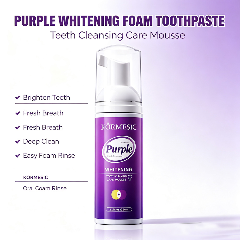 Mousse sbiancante viola per de - Teeth Whitening Crest recensione e prezzo