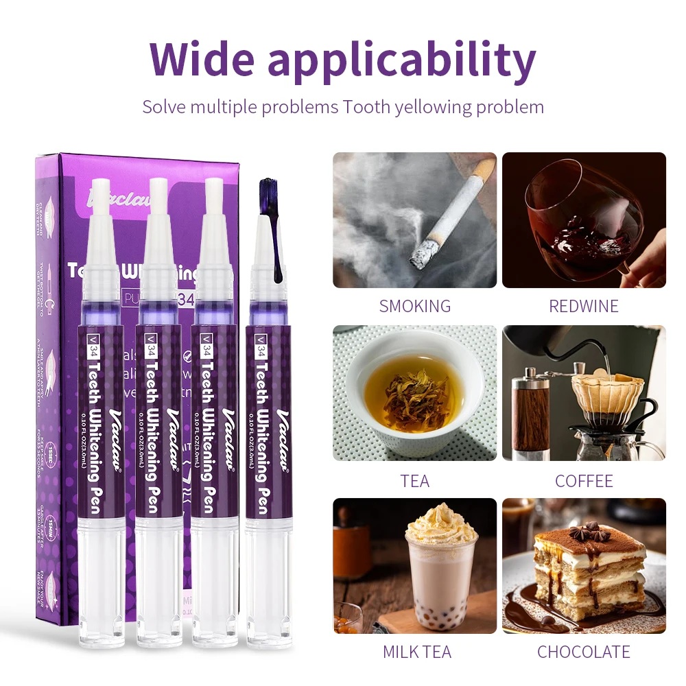 Vaclav V34 Penna gel sbiancant - Teeth Whitening Before And After recensione e prezzo
